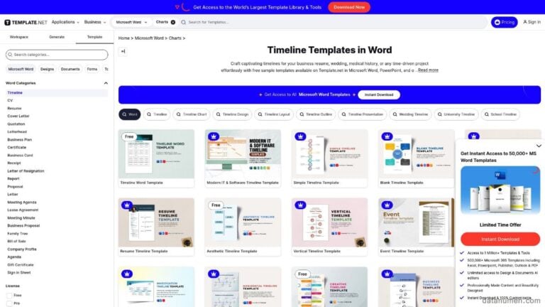 11 Best Word Timeline Template Sites (2026) [FREE]