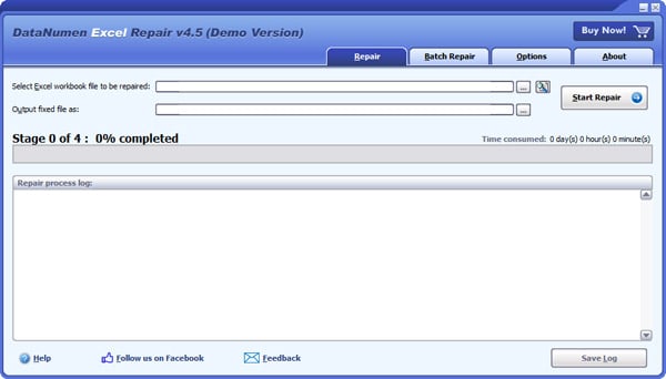 DataNumen Excel Repair screenshot DataNumen Excel Repair screenshot
