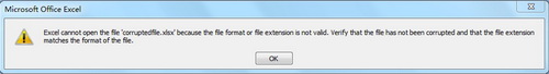 Excel cannot open the file