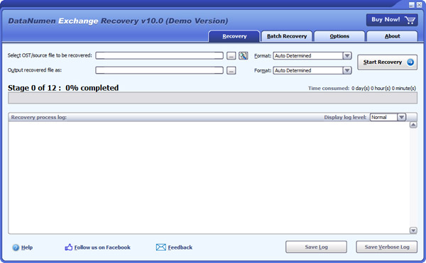 DataNumen Exchange Recovery screenshot DataNumen Exchange Recovery screenshot