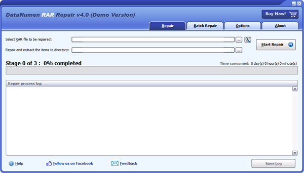 DataNumen RAR Repair screenshot DataNumen RAR Repair screenshot
