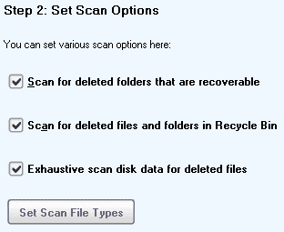 Set Scan Options