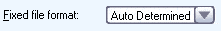 Select fixed file format