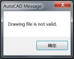 Drawing file is not valid