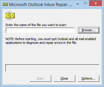 Posteingangsreparaturtool Outlook 2007