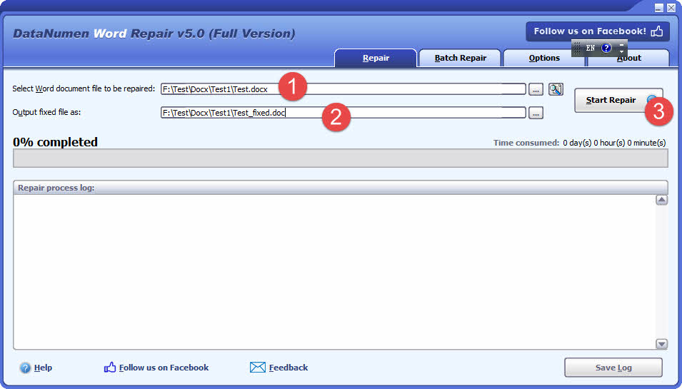 Use DataNumen Word Repair to repair a corrupt Word document.