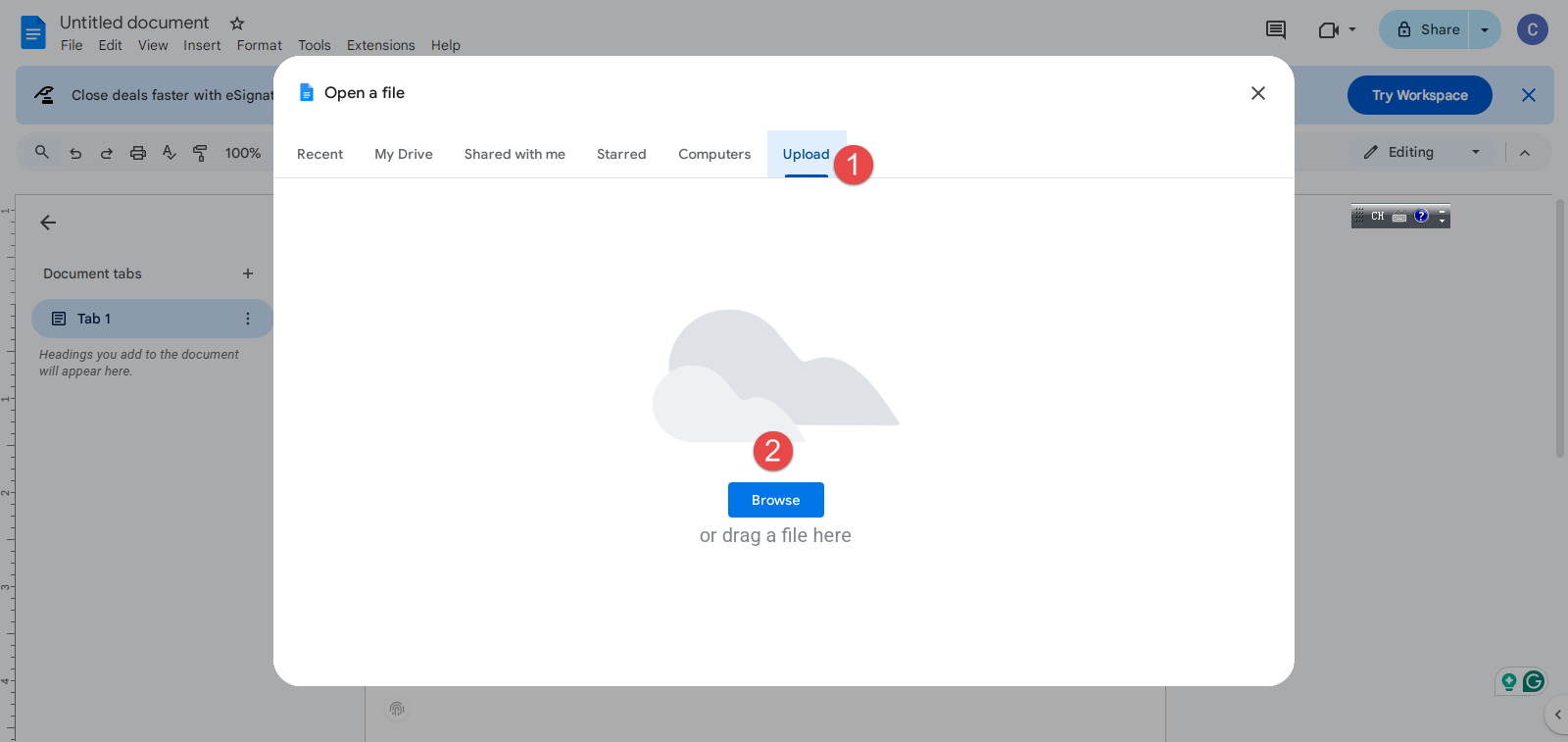 Use Google Docs to open the corrupt Word document.