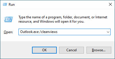 Start Outlook and reset all folder views to default settings.