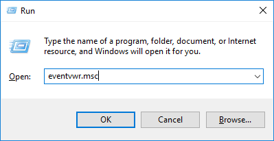 Open Windows event viewer.