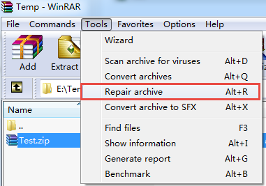 Repair an archive via "Tools" -> "Repair archive" in WinRAR.