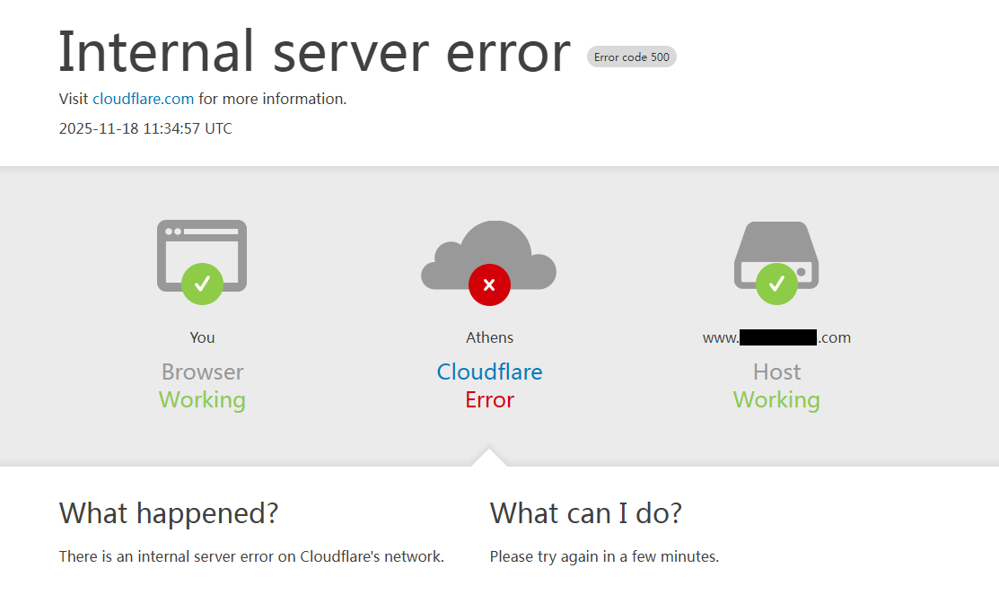 Cloudflare outage on November 18, 2025 (Global)