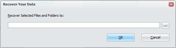 In DataNumen Data Recovery, select the directory for outputting the recovered files.