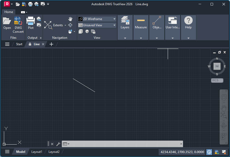 AutoDesk DWG TrueView (Open a valid drawing file)