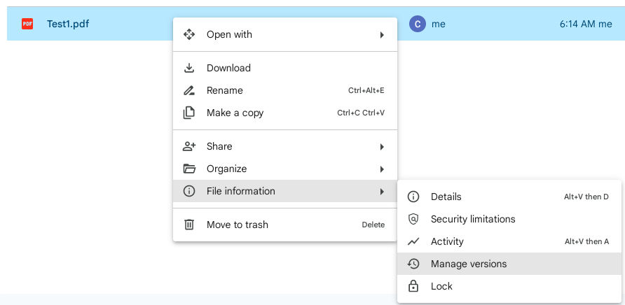 Use Manage Versions to restore to a previous version in Google Drive.