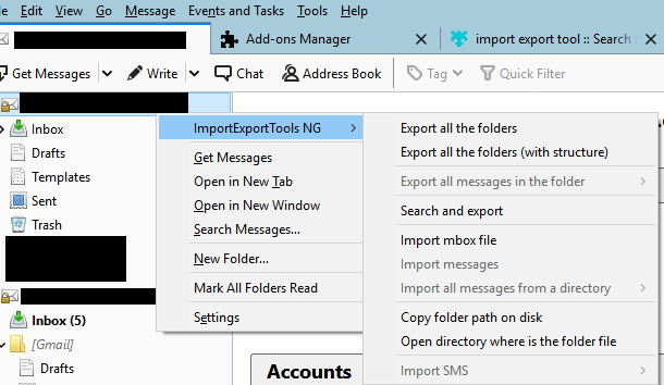 Use addon ImportExportTools NG to export emails to an Outlook compatible format.