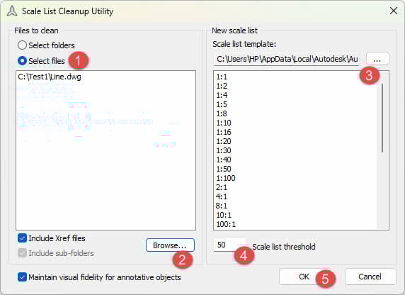 Scale List Cleanup Utility