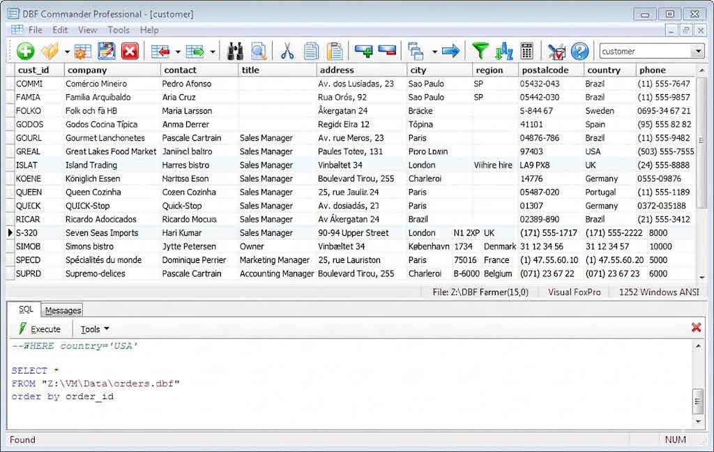 Use DBF Commander to open and repair corrupt DBF file.