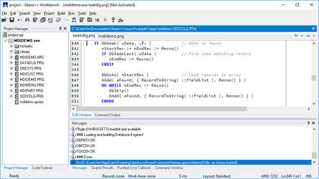 Use xBase++ to open and repair corrupt DBF file.