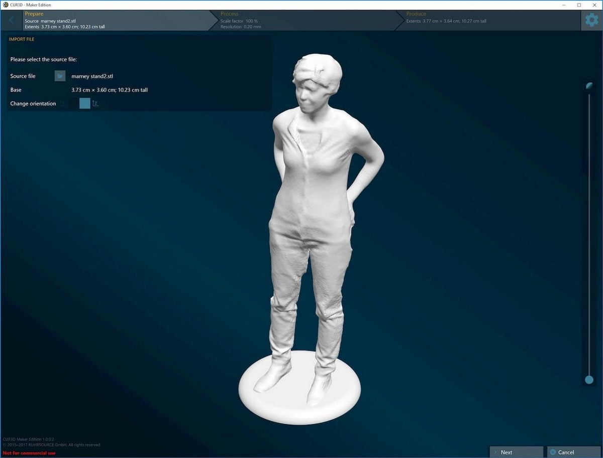 Use CUR3D to repair STL files.