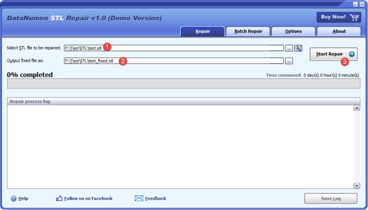 Use DataNumen STL Repair to repair the corrupt STL file.