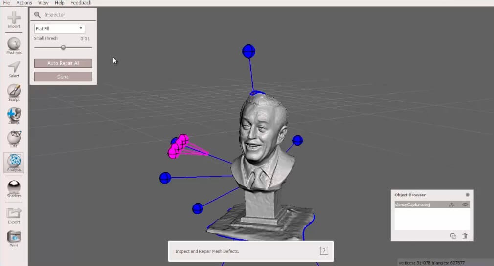 Use Meshmixer to Repair STL files.