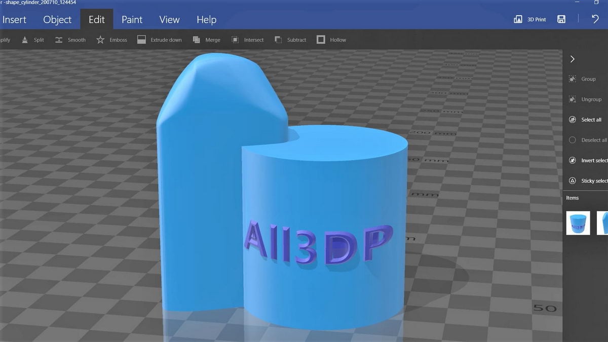 Use Microsoft 3D Builder.