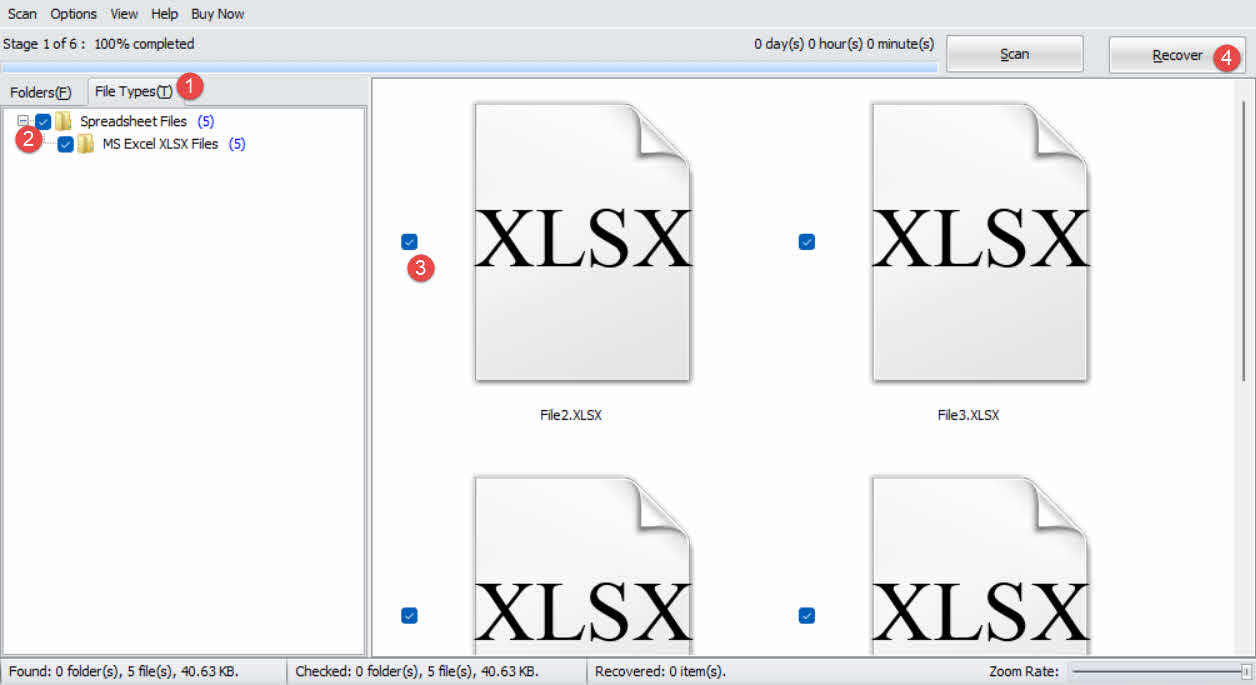 Recover unsaved Excel files with DataNumen Data Recovery.