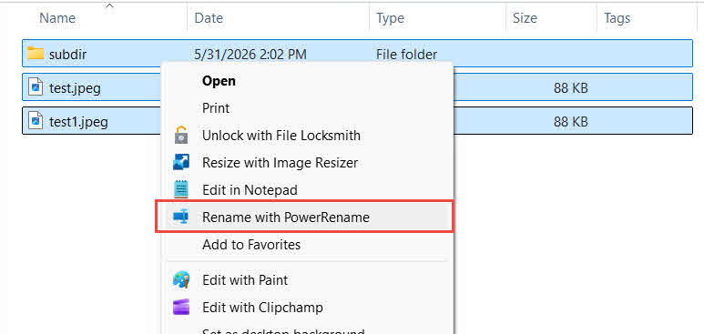 Right click all files and subfolders and select "Rename with PowerRename" in Windows File Explorer.