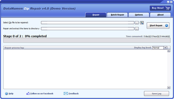 DataNumen Zip Repair screenshot